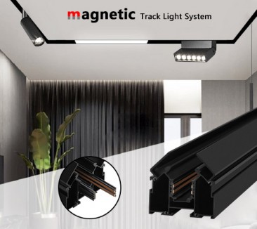 48V Stretch Ceiling Lighting Aluminum Profile