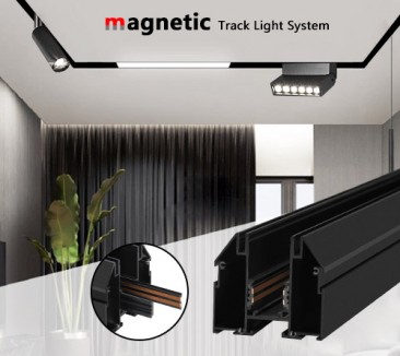 48V Stretch Ceiling Lighting Aluminum Profile