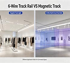 6-Wire Track Rail VS Magnetic Track: Different Application Fields For Commercial Space 6-Wire Track Rail VS Magnetic Track: Different Application Fields For Commercial Space